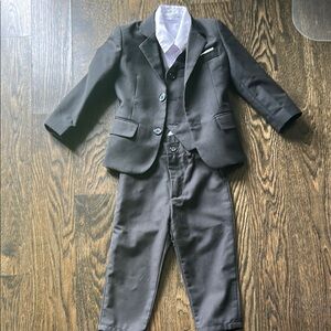 Black Toddler Suit Set